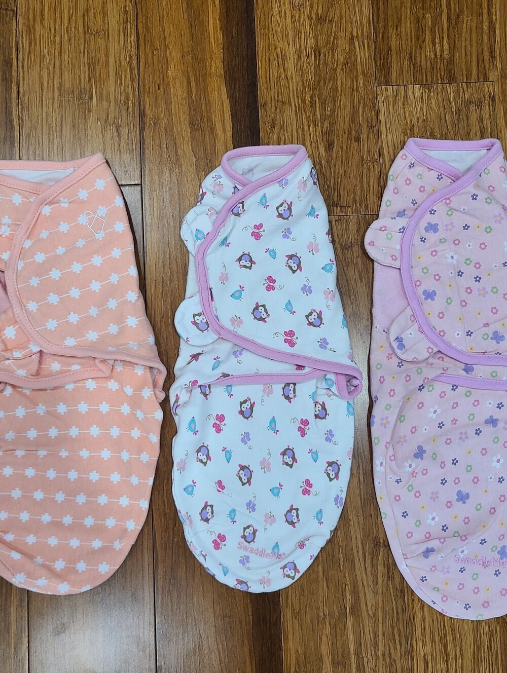 Baby Girl Swaddle Sleeper Bundle Set of 3 Small/Medium Excellent Condition EUC
